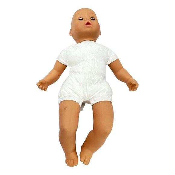 Bayer Reborn Doll Vintage Doll 17 inch Soft Body Pink Clothing - Picture 9 of 15